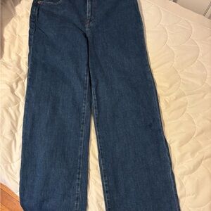 Madewell Dark Blue Straight Leg Jeans